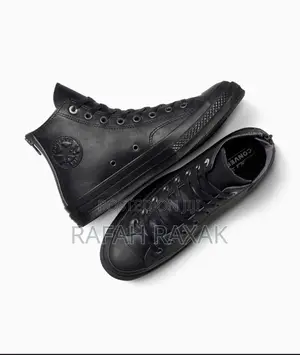 Original Black Hightop Leather Allstar Converse Chuck Taylor