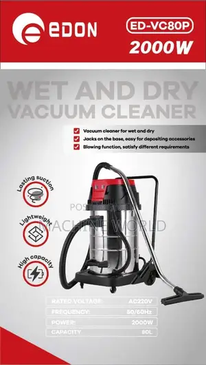 Vacuum Cleaner 80ltrs (ED VC 80) Double Motor