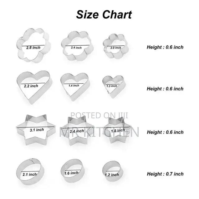 Metalic Cookie Cutters