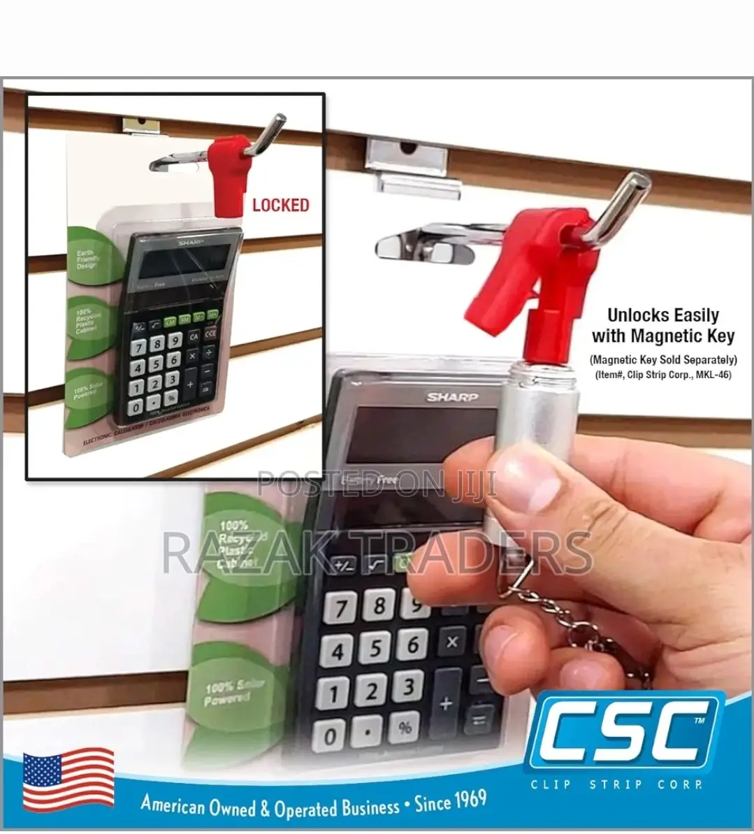 Anti-theft Peg Hook-lockred, Pack Of 100pcs
