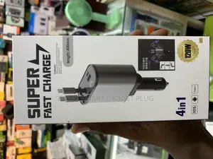 4in1 120watts Super Fast Car Charger