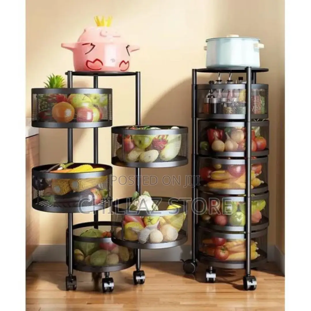 5 Tier Round Kitchen, Bedroom Storage Rack