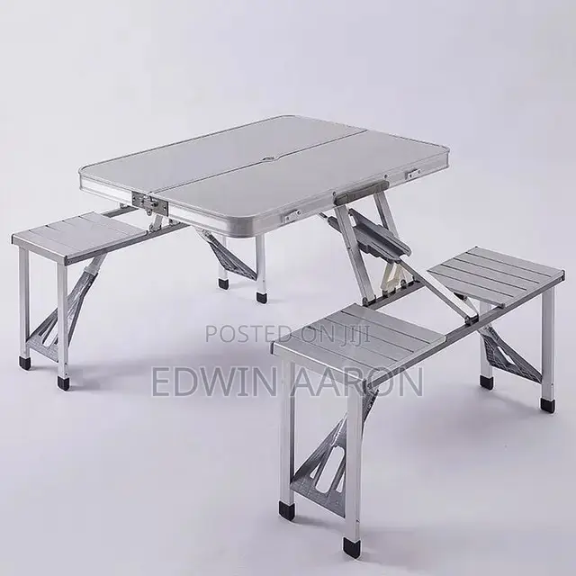 Foldable Aluminium Picnic Table With Chairs