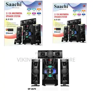 Saachi 3.1ch10000watts Ac/Dc Fm/Bt/Usb Sub Woofer - Black