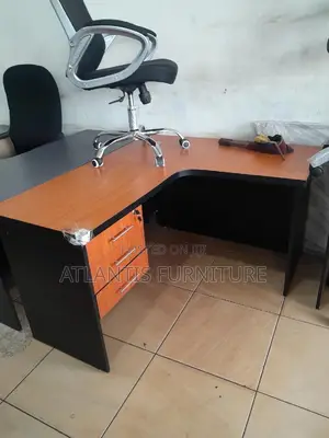 Brown L Shape With Storage Space