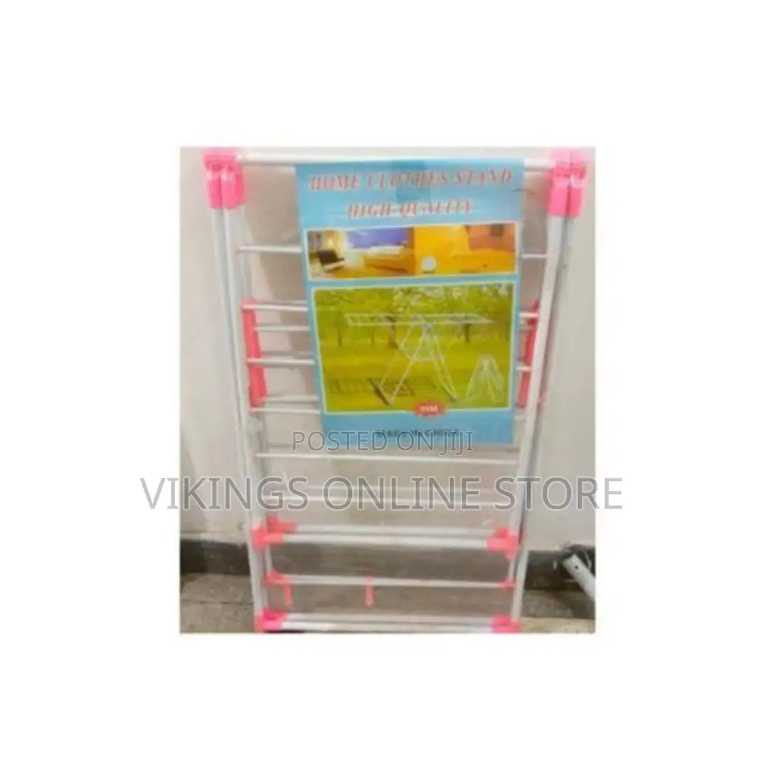 Clothes Drying Rack - White Blue,White Pink
