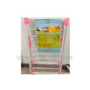 Clothes Drying Rack - White Blue,White Pink
