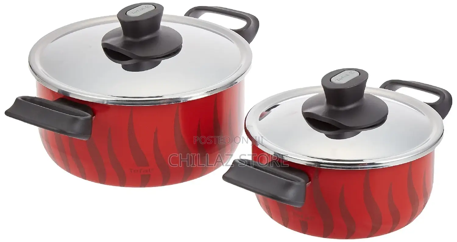 Tefal Tempo Flame Non-Stick 8 PCS Cooking Set,