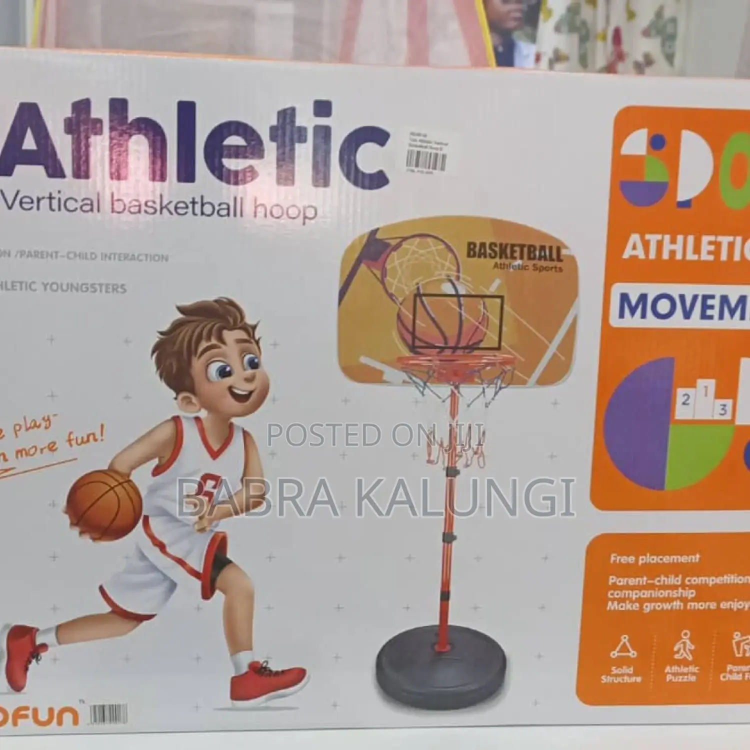 Adjustable Kids Basketball Hoop