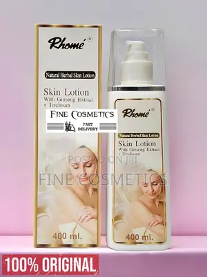 Rhome Natural Herbal Skin Lotion With Ginseng Extracts. 400G