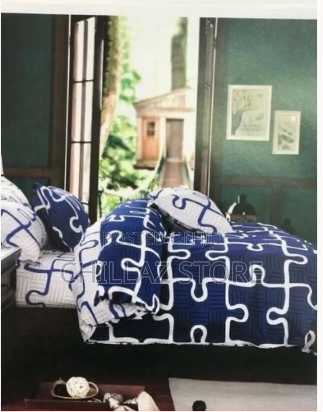 Puzzle Duvet Set With a Bedsheet and 2 Pillowcases