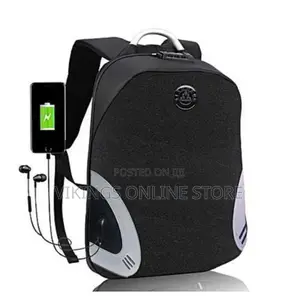 Anti-Theft Laptop Bag - Black