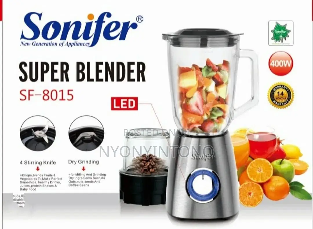 Sonifer 2 in 1 Glass Juice Blender and Grinder.