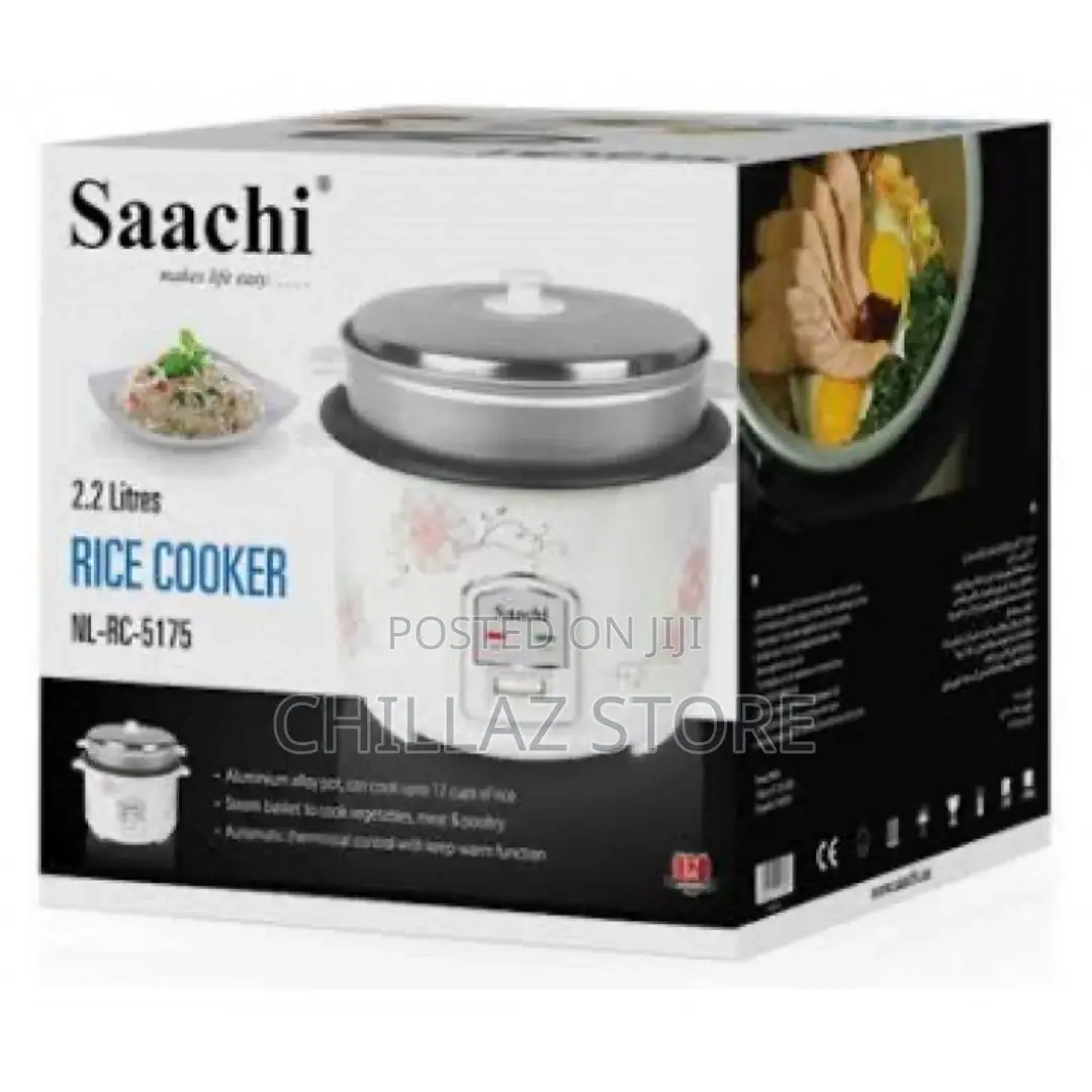 Saachi NL-RC-5175 2.2 Litre Rice Cooker, Steamer