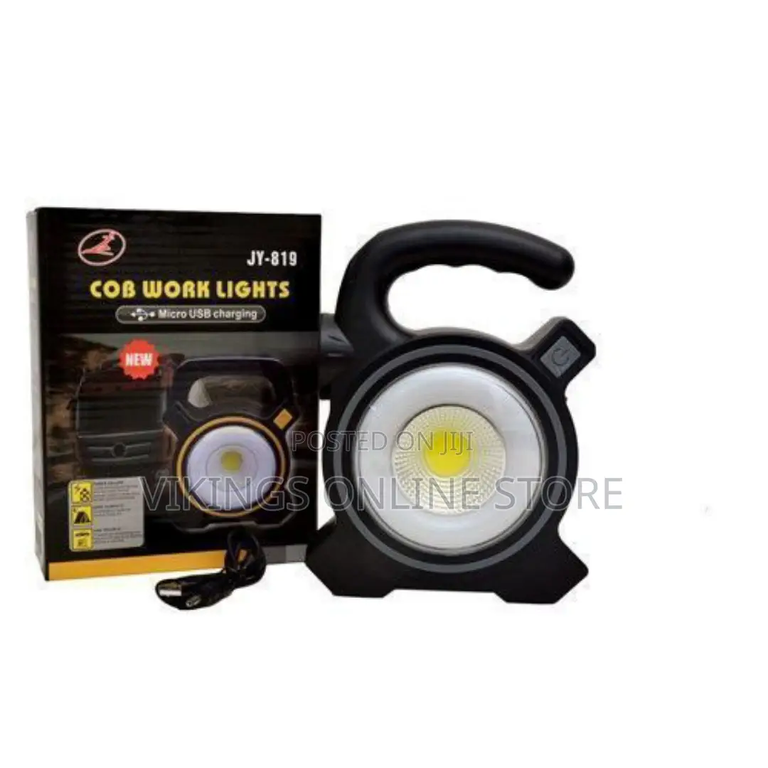 Rechargeable Emergency Led Lamp With Solar-Black
