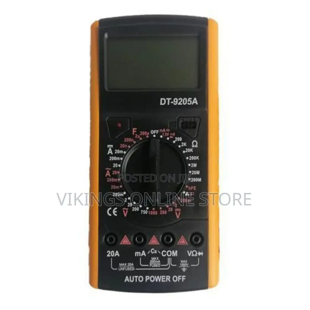Digital Multimeter DT-9205A Multimeter- Yellow
