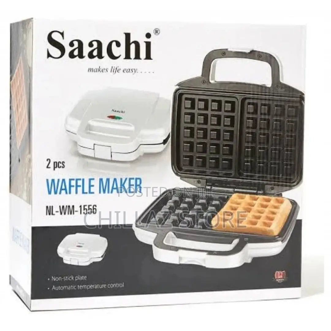 Saachi 2pcs-Square Waffle Maker,