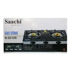 Saachi Glass Top 3 Burner Gas Stove