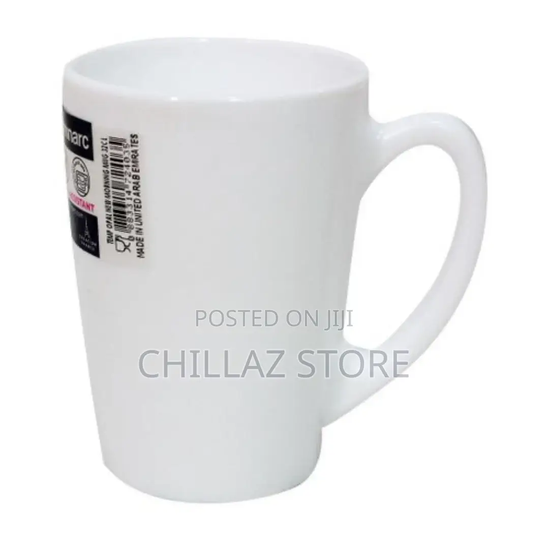 Set of 6 Ceramic Tea Cups – White