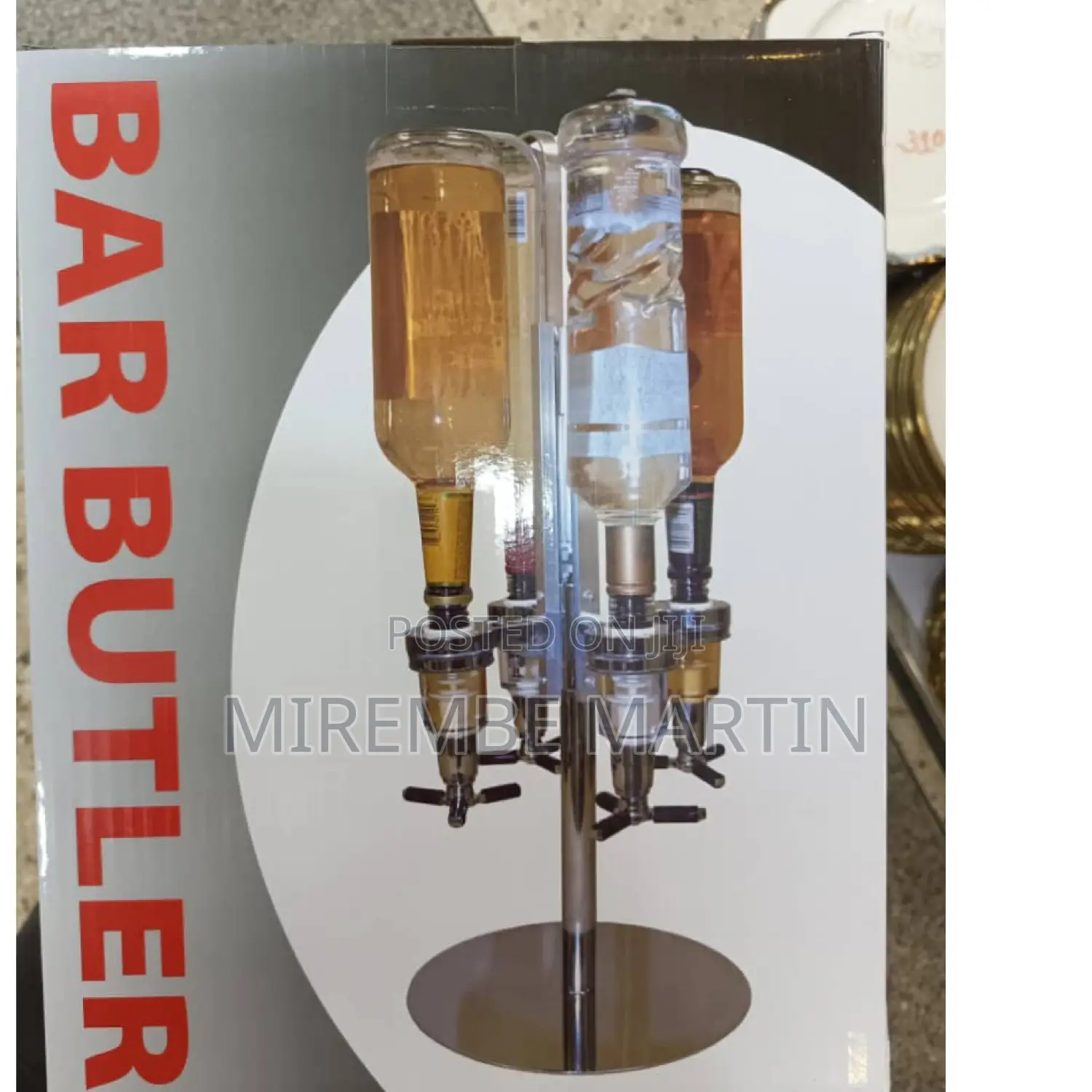 4 Bottle Liquor Dispenser Holder.