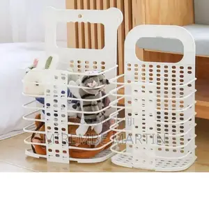 Wall Mounted Clothes Storage Basket.