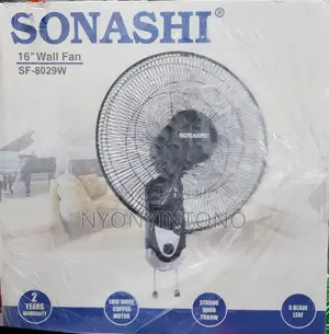Sonashi 16" Fan Powerfull Durable Motor 2 Years Warranty.