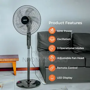 Geepas Super Silent and Stable Fan With Remote Controller.
