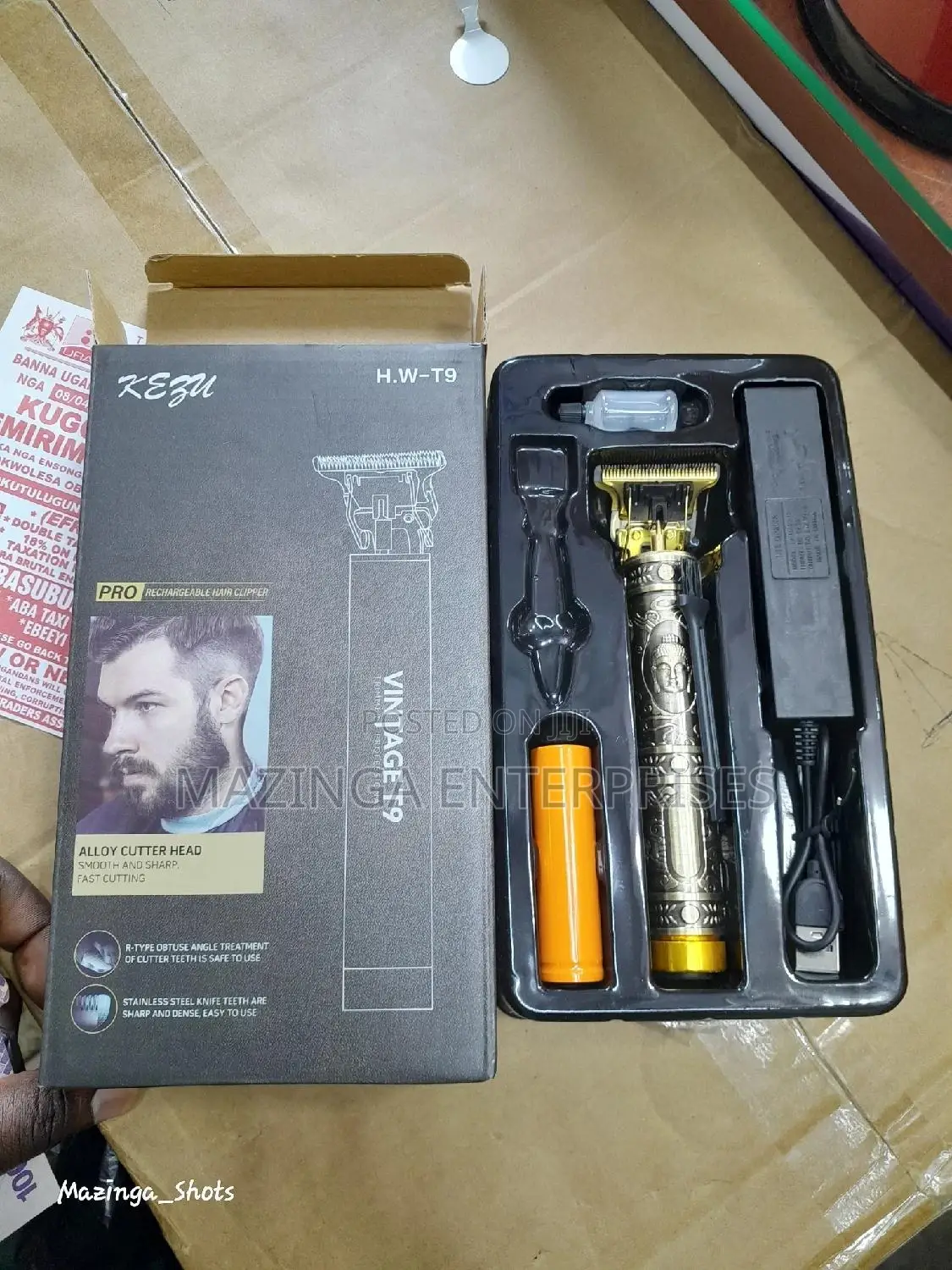 Vintage T9 Rechargeable Hair Clipper