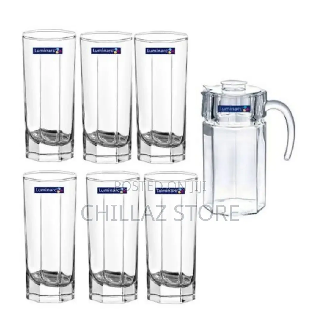 Luminarc Octim 1 Jug and 6 Glasses Juice /Water Set-
