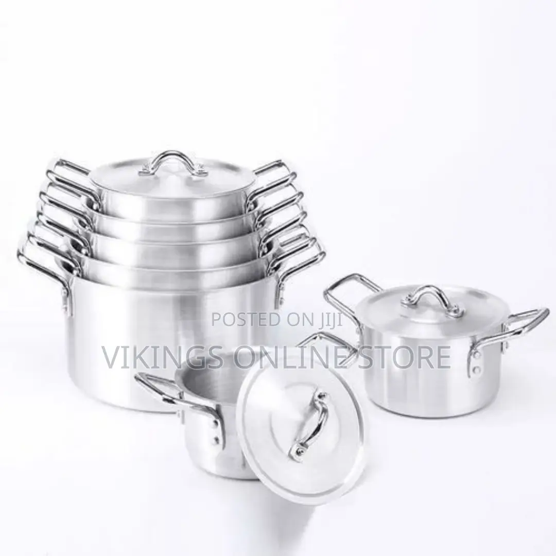 7pcs - Multipurpose Aluminium Cooking Saucepans/ Dishes