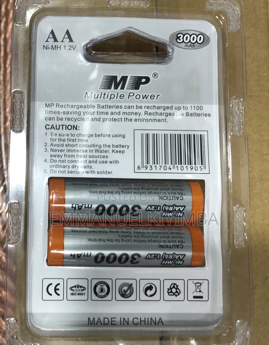 Mp AA Rechargeable Batteries