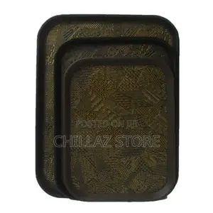 3 Piece Non Slide Rubber Serving Trays