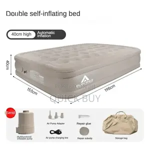 Double Self Inflating Mattress With Internal Pump
