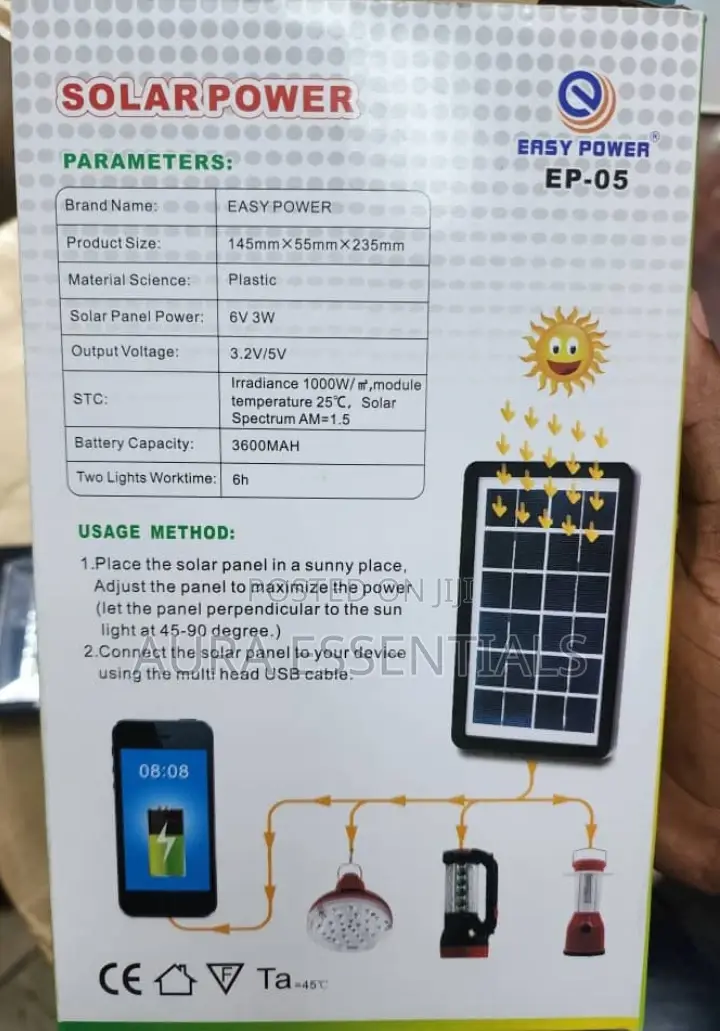 Mini Solar Lighting System With 2 Lights