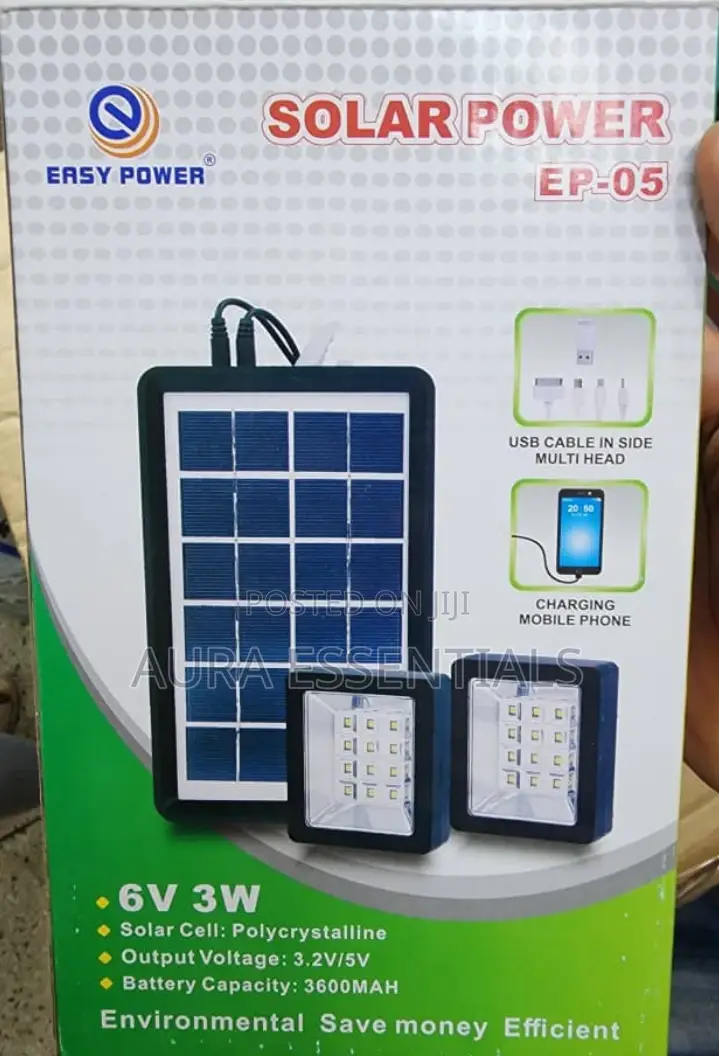 Mini Solar Lighting System With 2 Lights