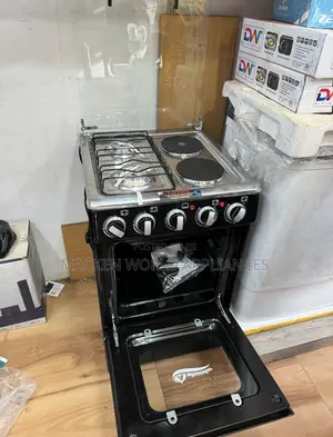 AMBASSADOR 2 Electric Plate 2 Gas Burners Cooker