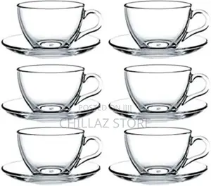 Luminarc 6 Pieces of Cups and 6 Saucers -