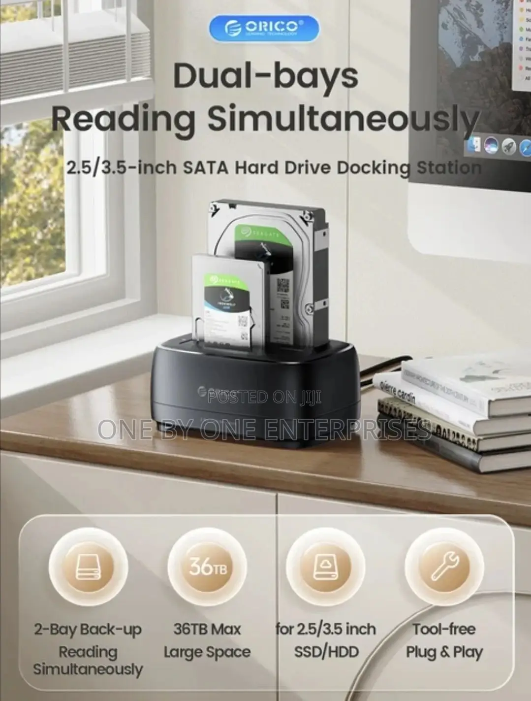 ORICO HDD Docking Station Dual-bay HDD Case Clone Function
