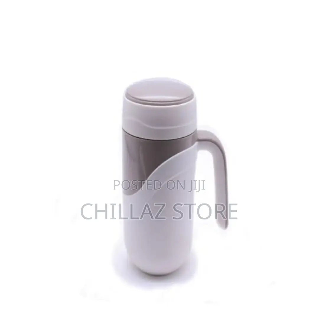 Classic Insulated Travel Mug With Handle, Grey –
