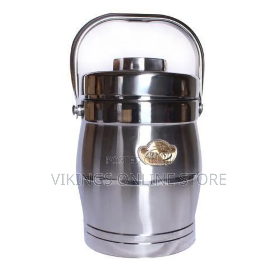Aulun 3.2 Litres Fast Food Flask - Silver