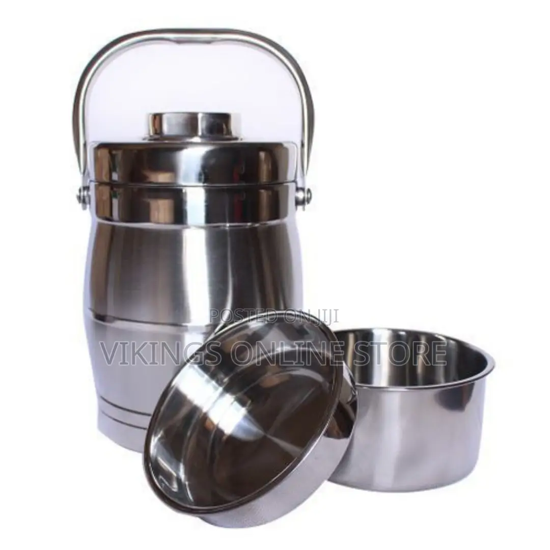 Aulun 3.2 Litres Fast Food Flask - Silver