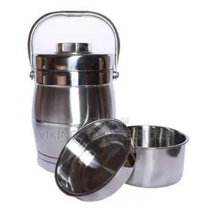 Aulun 3.2 Litres Fast Food Flask - Silver