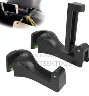 2 in 1 Car Headrest Hook With Hidden Phone Holder