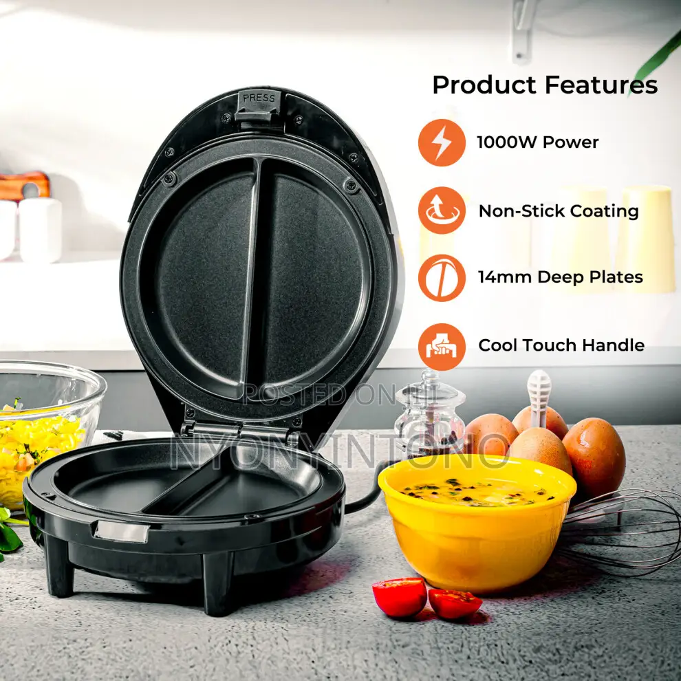 Geepas Power Saving Omelette Maker With 2yrs Warranty.