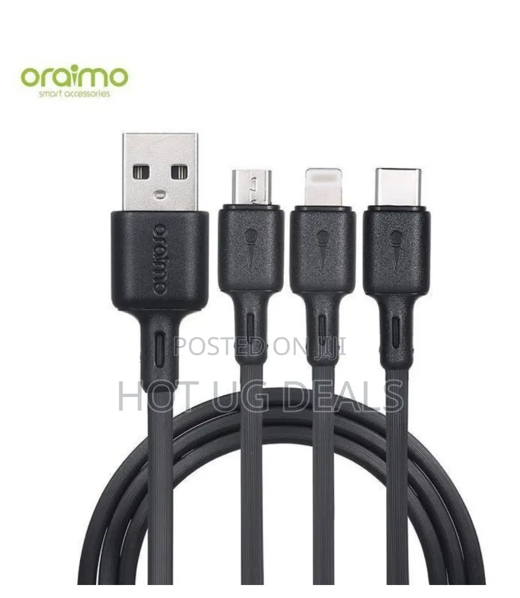 Oraimo 3in1 USB Type C,Lighting Micro Fast USB Charging
