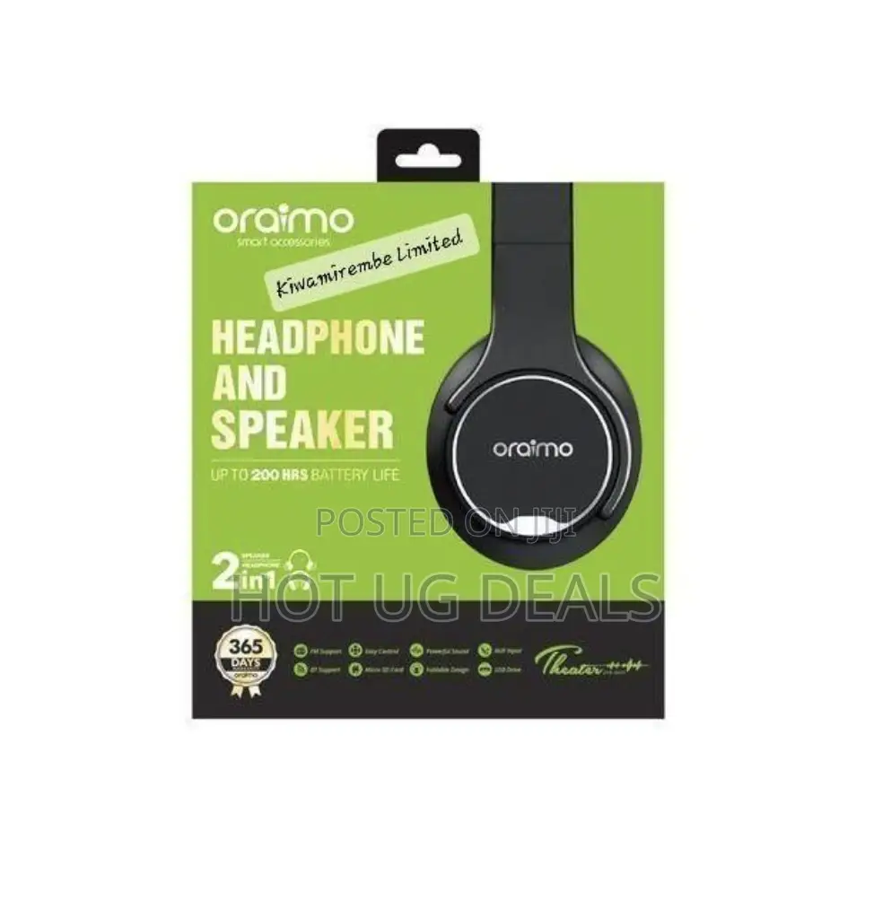 Oraimo Bluetooth Wireless Headphones With Strong Battery