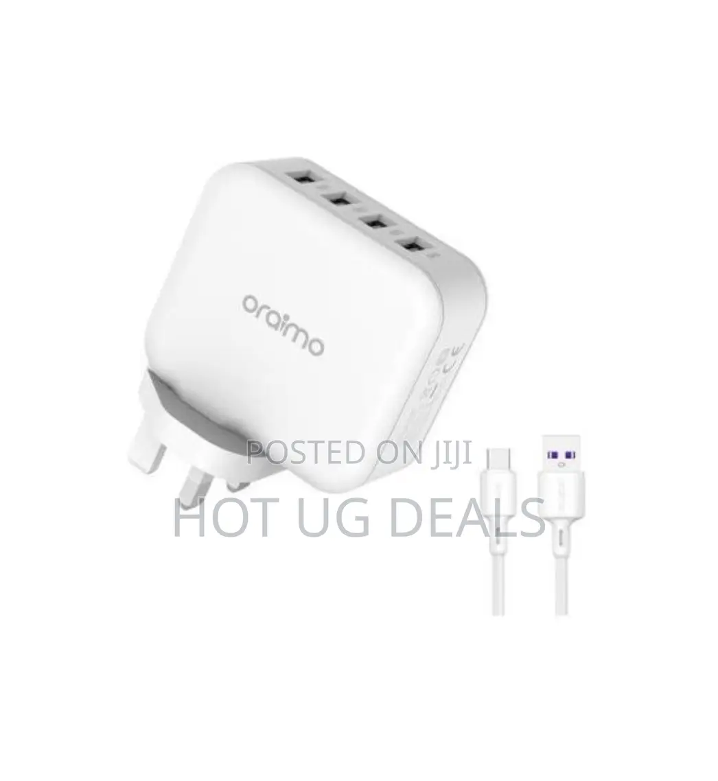 Oraimo Powercube 4 Port High Speed UK Type Charger Kit