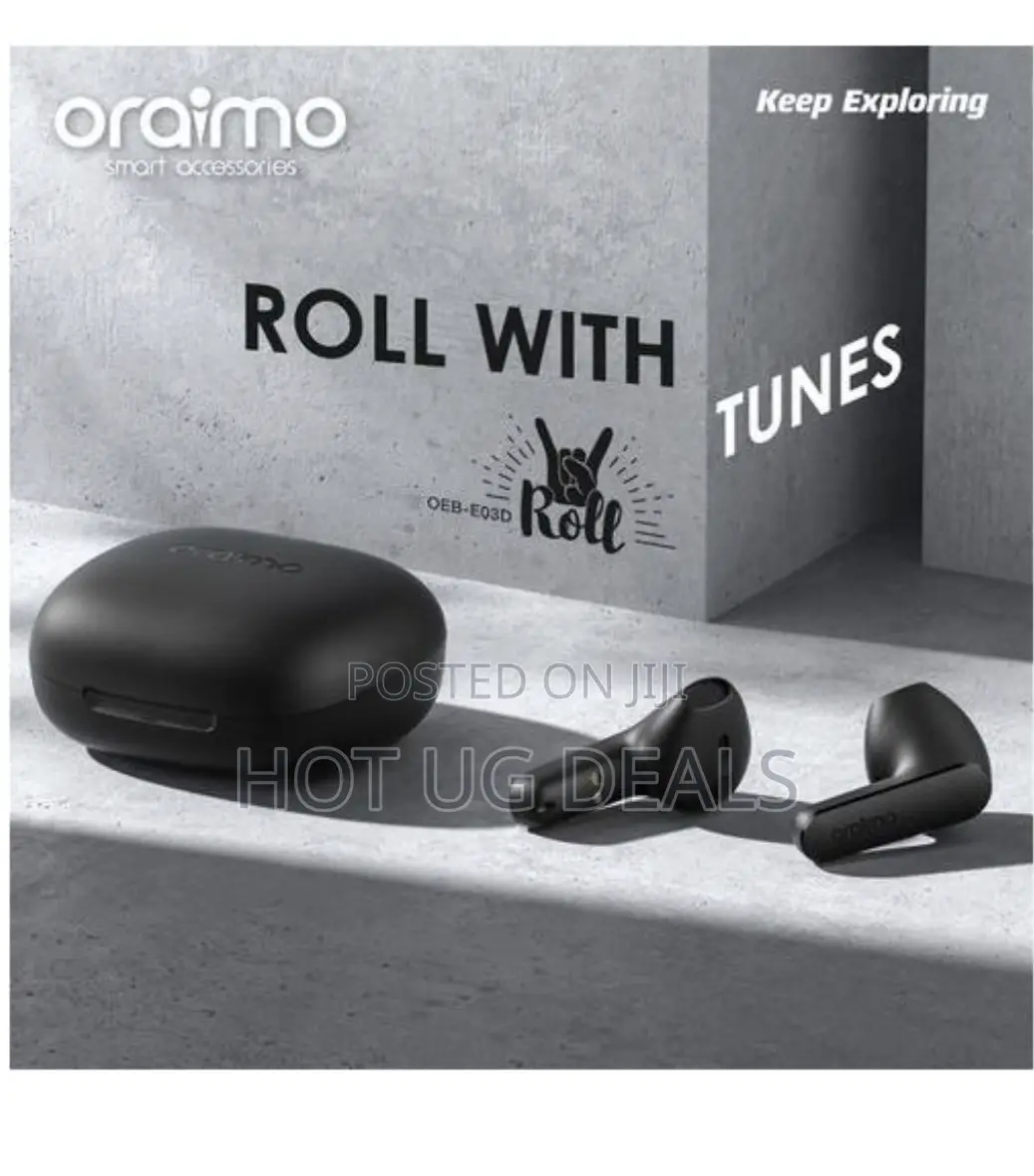 Oraimo Roll True Wireless Earbuds Roll With Tunes - Black