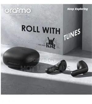 Oraimo Roll True Wireless Earbuds Roll With Tunes - Black