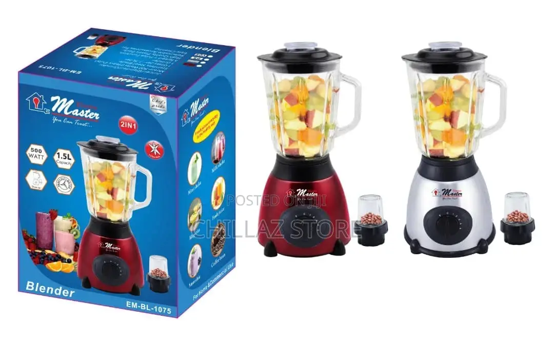 Electro Master EM-BL-1075 2-in-1 Blender 500W